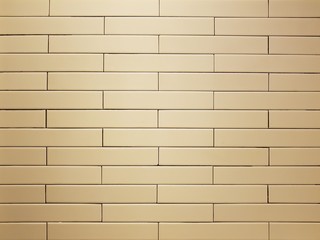 Beige brick wall texture, background