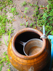 watering can in the garden