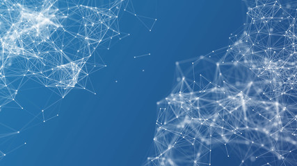 Futuristic Technology Abstract Background. Beautiful Plexus . Loop Animation