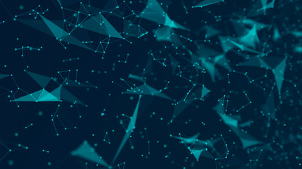 Futuristic Technology Abstract Background. Beautiful Plexus . Loop Animation