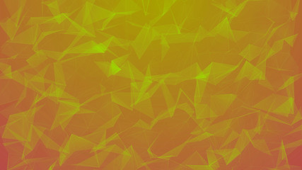Abstract Background - Connected Dots And Geometric Triangles