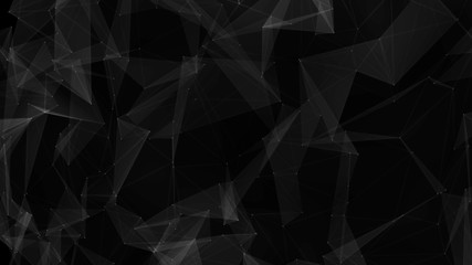 Obraz premium Dark Triangles Web Abstract Background