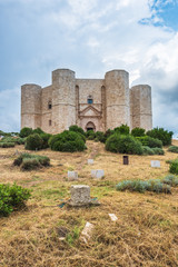 Castel del Monte, a 13th century fortress built by the emperor of the Holy Roman Empire, Frederick...