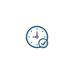 Stopwatch icon design. Interaction icon line vector illustration