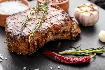 seasoned grilled steak