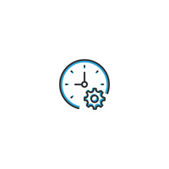 Stopwatch icon design. Interaction icon line vector illustration