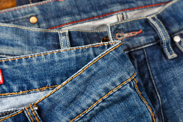blue jeans closeup