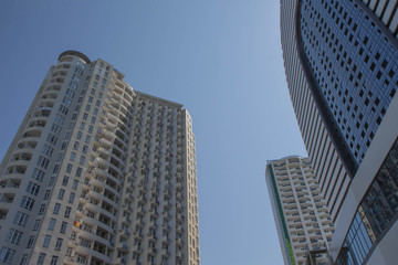 Obraz premium Common modern apartment skyscrapers, high-rise buildings, architecture