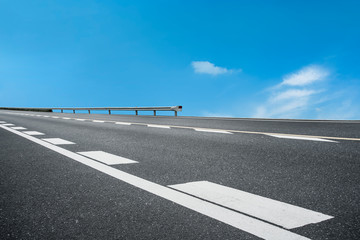 Road surface and sky cloud landscape..