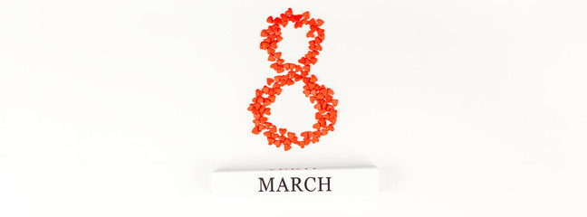 8 March International Women's Day greeting card