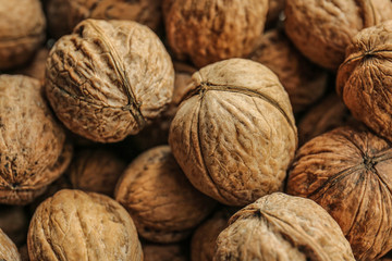 Tasty walnuts, closeup