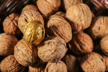 Tasty walnuts, closeup