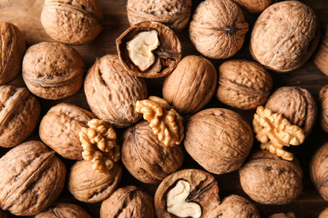 Tasty walnuts, closeup
