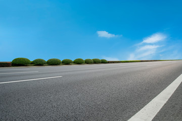 Road surface and sky cloud landscape..