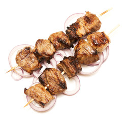 Pork kebabs
