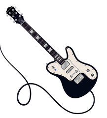Electric Guitar Illustration.