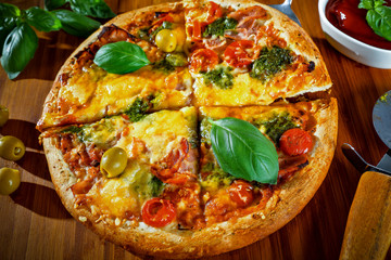 fresh food of pizza 