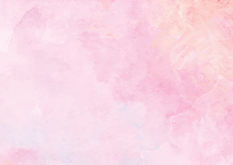 Pastel pink watercolor ink brush paper background