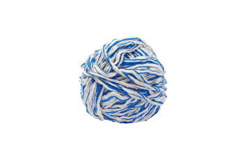 Yarn Ball. Isolated on White Background.