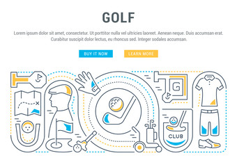 Vector Banner of the Golf.