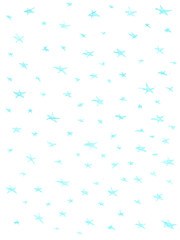 illustration of watercolor pencils background blue stars