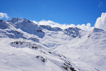 Fototapeta na wymiar Winter landscape in Alps