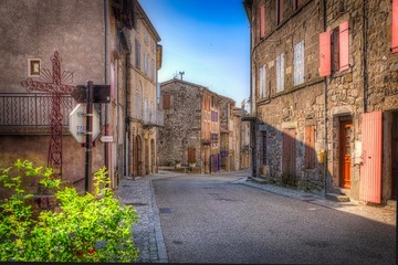 Village de Montpezat-sous-Bauzon, Ardèche - France