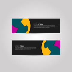 Earth day banner template