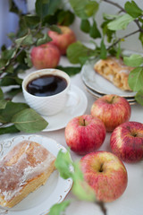 apple pie- organic apples and a piece of cake