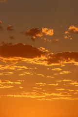 Golden sunrise over the ocean