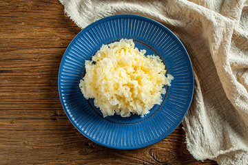 a fresh wet white fungus