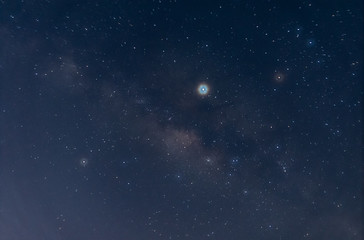Fototapeta na wymiar milky way background sky at night