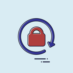 Lock icon, vector icon
