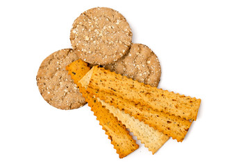 Italienisches Knabbergebäck und Knäckebrot