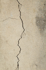 Concrete Wall with Cracked
