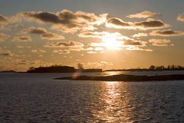 evening scene at Helsinki