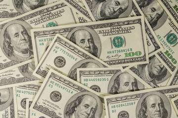 Background of the one hundred dollars bills