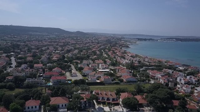 Ilica, Cesme İzmir aerial view, us01, panorama