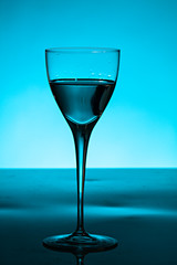 Copa de cristal de vino.