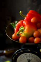 Assorted ripe vegetables