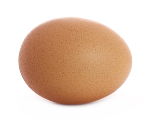 Egg isolated on white background