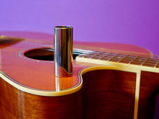 guitar and slider . color background
