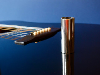 guitar and slider . color background