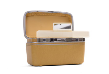 Vintage beauty-case isolated