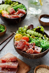 Hawaiian tuna poke bowl