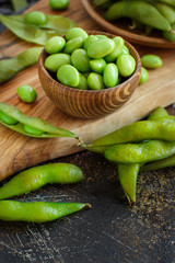 Green Organic Edamame beans