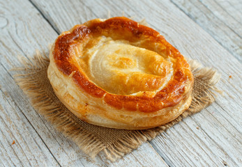 Rustico - traditional pastry from Lecce, Italy
