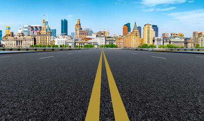 Obraz premium Urban Road, Highway and Construction Skyline..