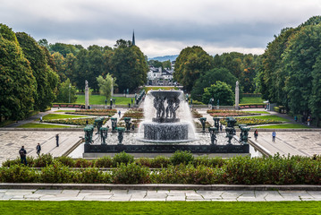 Vigeland Sculpture Park, The Fountain, Oslo, Norway