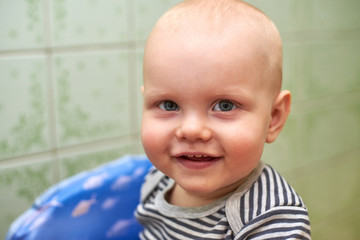 Portrait of a happy smiling cute boy
